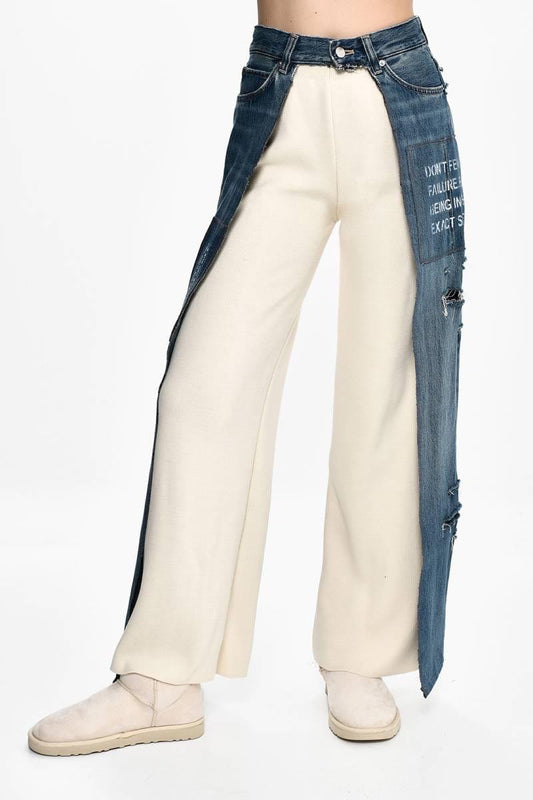 Denim White Pants