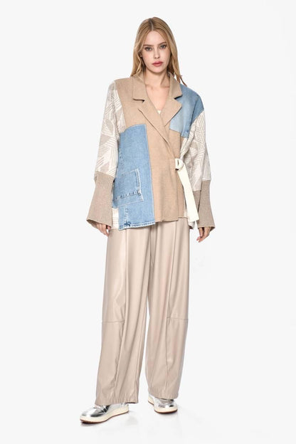 Blazer Denim Beige  Jacket