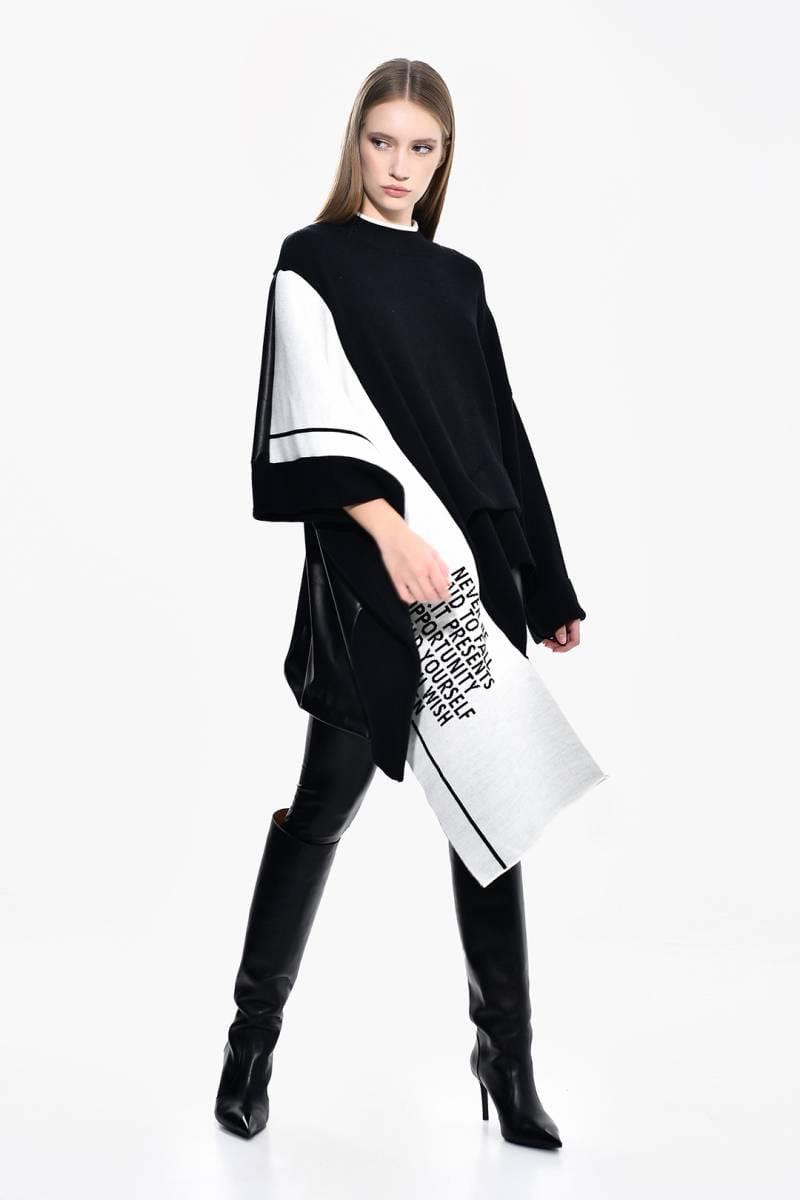 Black & White Blouse