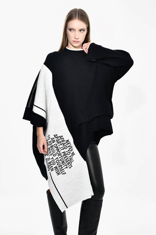 Black & White Blouse